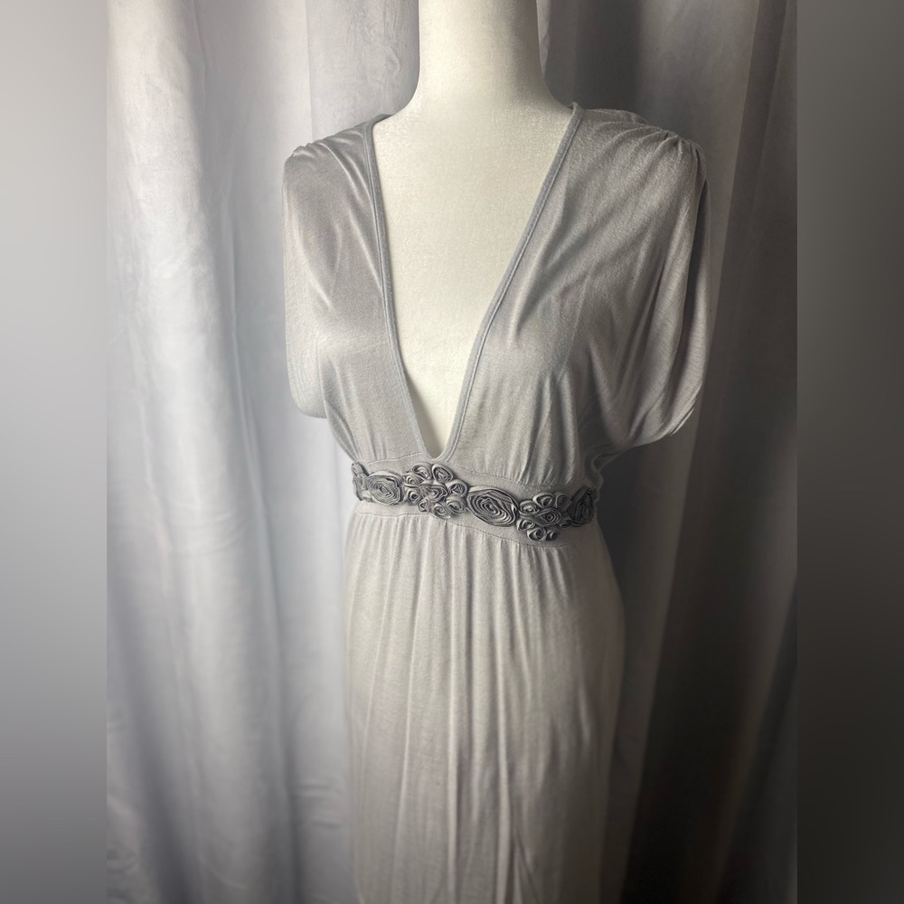 MYAN soft silver dress.